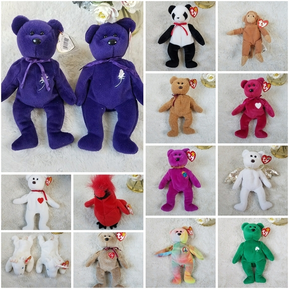 TY Beanie Babies Collector's Item Lot  x 15ct - Picture 1 of 16
